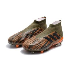 adidas Predator 18+ FG para Niños - Verde Naranja_4.jpg